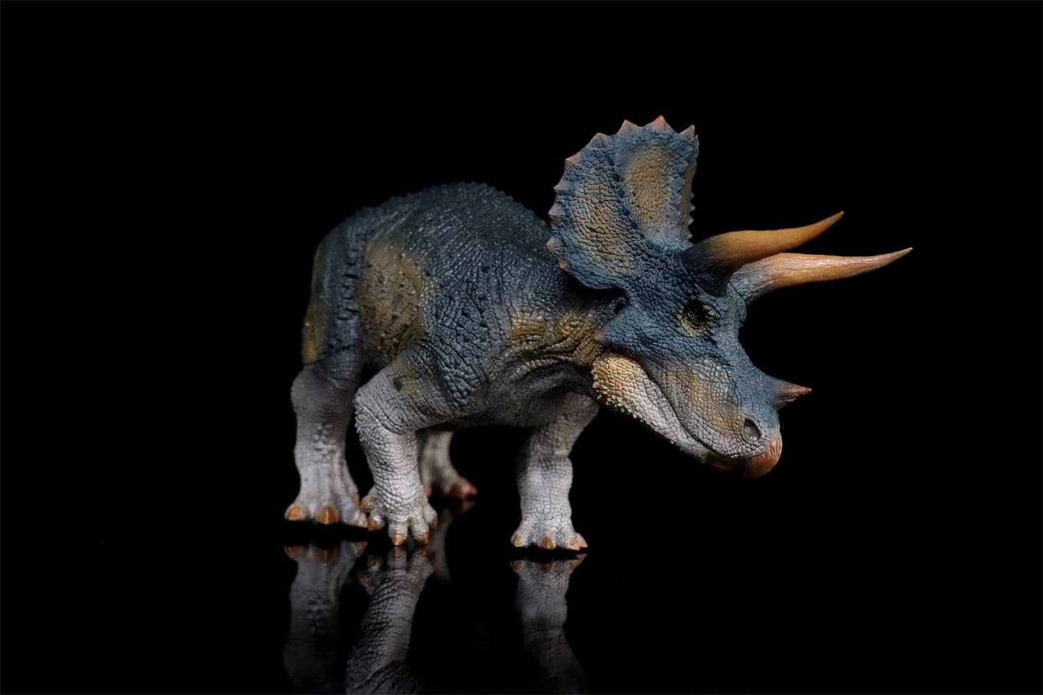 Rebor 1/35 サイズ トリケラトプス Triceratops Horridus 三觭龍 ケラトプス科 プラモデル 大きい 恐竜 リアル フィギュア PVC 大人 おもちゃ 動物 模型 プレゼント オブジェ プレミアム 32cm級 オリジナル 塗装済 完成品 (帝王-版)