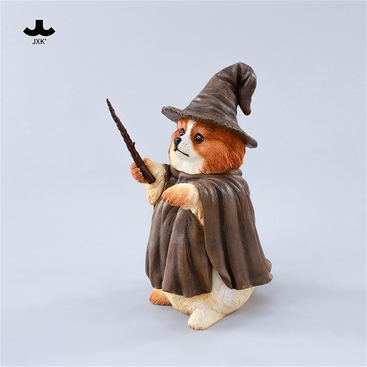 JXK 1/6 サイズ 犬 魔法使い犬 可愛い イヌ 動物 リアル フィギュア 樹脂 プラモデル 模型 14cm級 完成品 ネコ好き 置物 (JXK-CS03A)