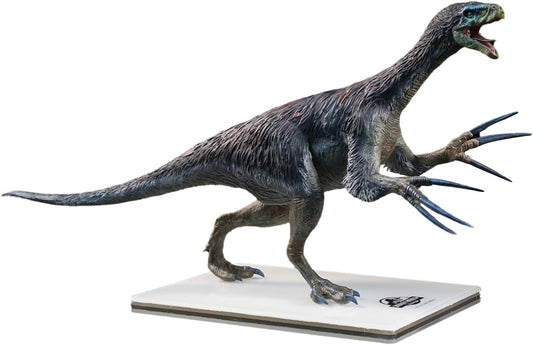 DINO DREAM 1/30 サイズ テリジノサウルス フィギュア テリジノサウルス科 刈り取りをするトカゲ 恐竜 白亜紀 33cm級 リアル 樹脂 プラモデル 模型 塗装済 置物 台座付き 情景セット スタチュー [並行輸入品]