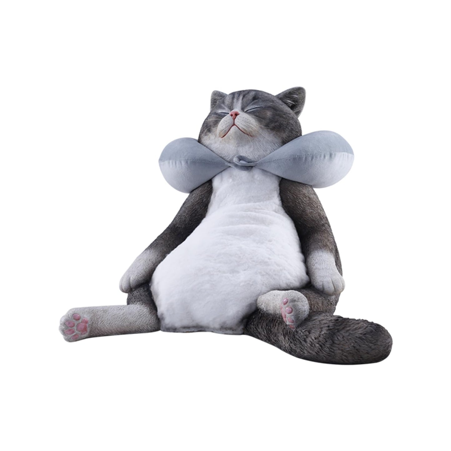 JXK 猫 お昼寝中の猫 ねむねこ 可愛い ネコ 動物 リアル フィギュア 樹脂 プラモデル 模型 47cm級 完成品 ネコ好き 置物 (JXK287A)