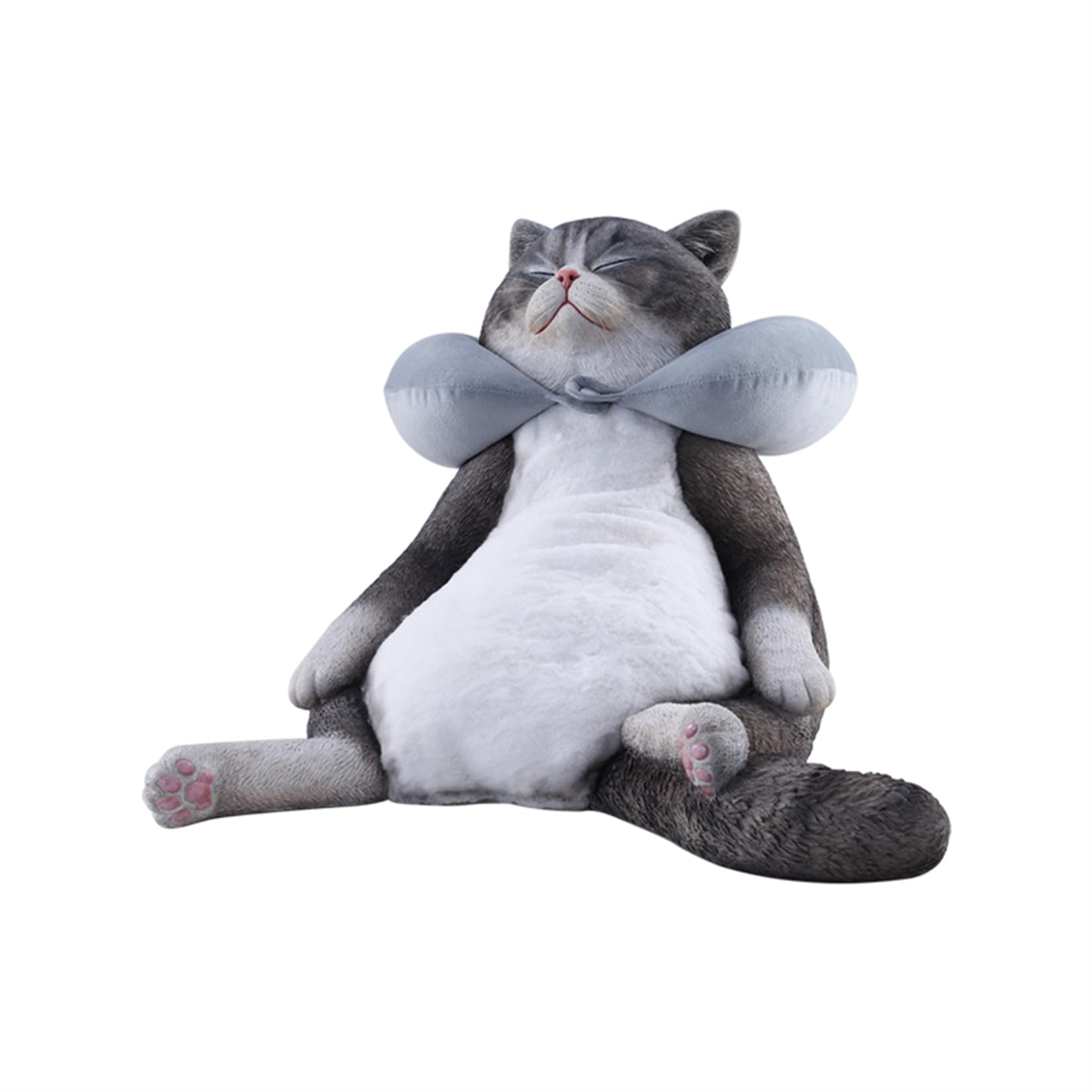 JXK 猫 お昼寝中の猫 ねむねこ 可愛い ネコ 動物 リアル フィギュア 樹脂 プラモデル 模型 47cm級 完成品 ネコ好き 置物 (JXK287A)