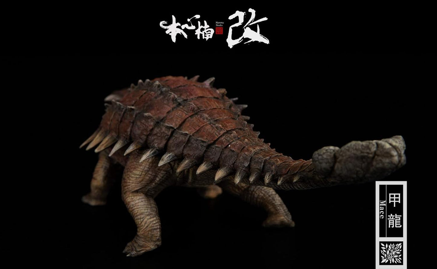 Nanmu 本心楠改 1/35 サイズ アンキロサウルス Mace  恐竜 リアル フィギュア PVC プラモデル プレミアム 大人のおもちゃ 模型 24cm級