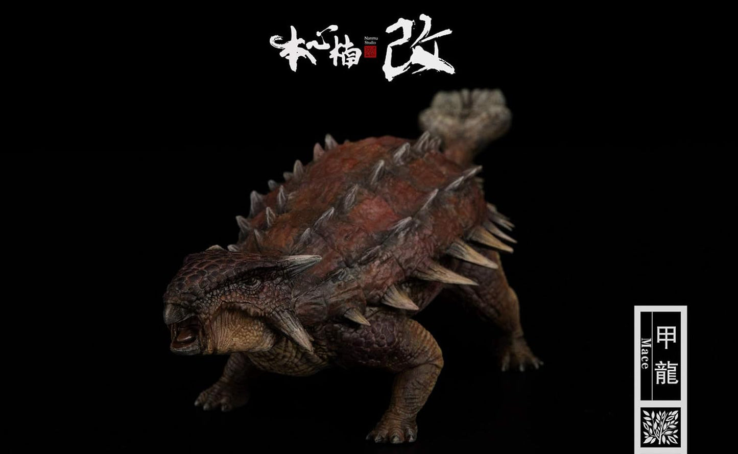 Nanmu 本心楠改 1/35 サイズ アンキロサウルス Mace  恐竜 リアル フィギュア PVC プラモデル プレミアム 大人のおもちゃ 模型 24cm級