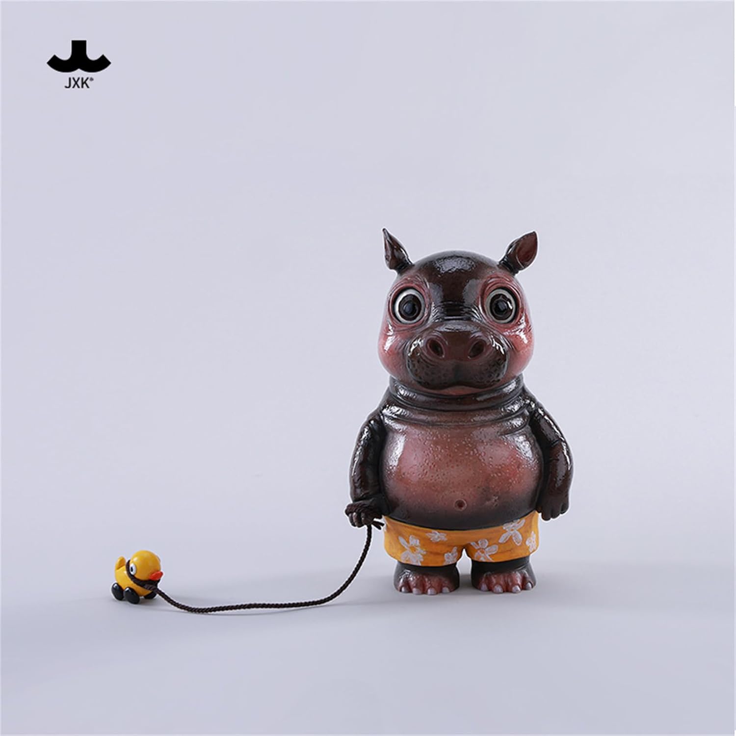 JXK カバと夏の物語 カバ 幼年期 可愛い 哺乳綱 偶蹄目 動物 リアル フィギュア 樹脂 プラモデル プレミアム 模型 11cm級 動物好き 置物