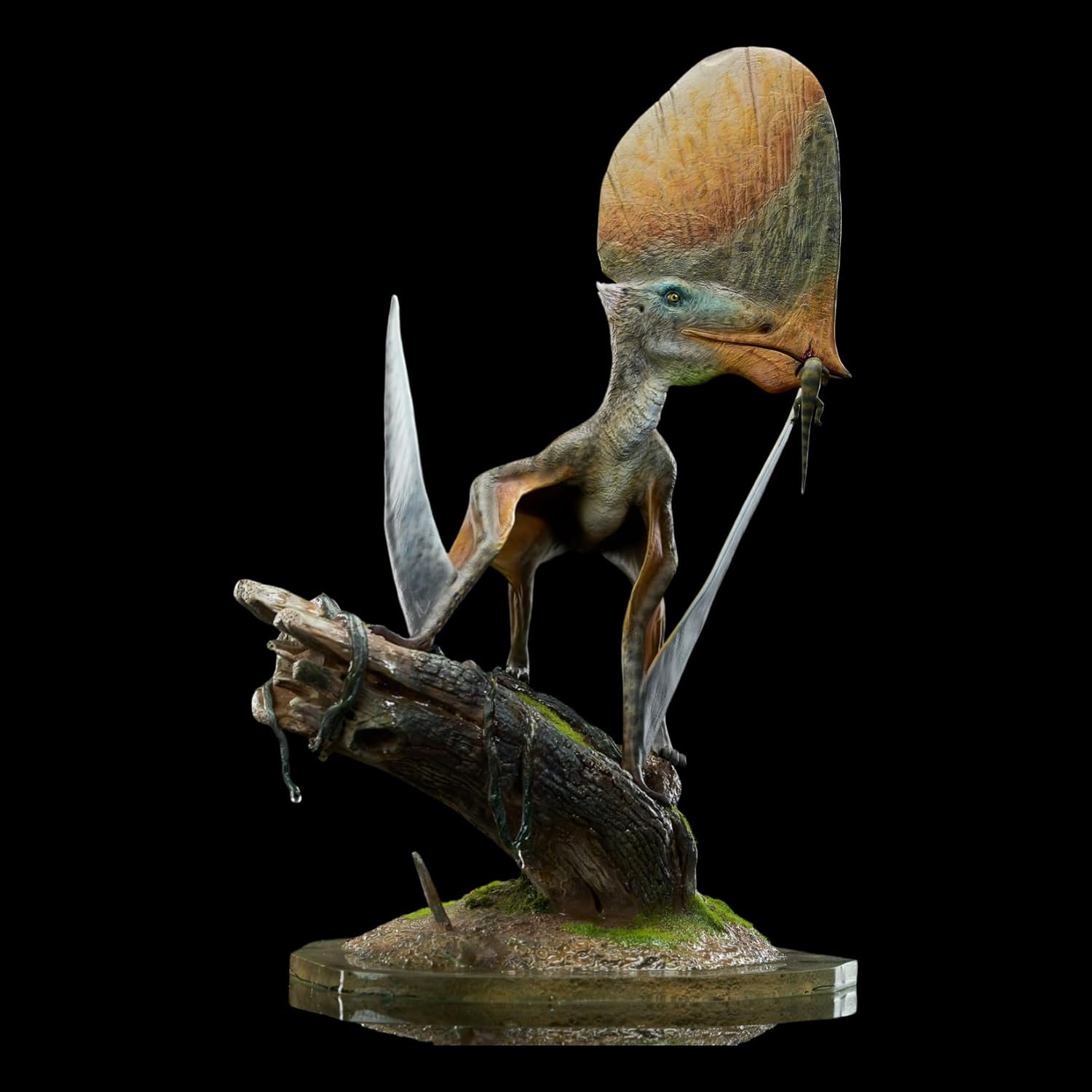 MuSee Studio 1/3 スケール カイウアジャラ 翼竜目 タペジャラ科 白亜紀 恐竜 リアル フィギュア 35.5CM級 樹脂 プラモデル 模型 スタチュー 台座付き (未塗装)