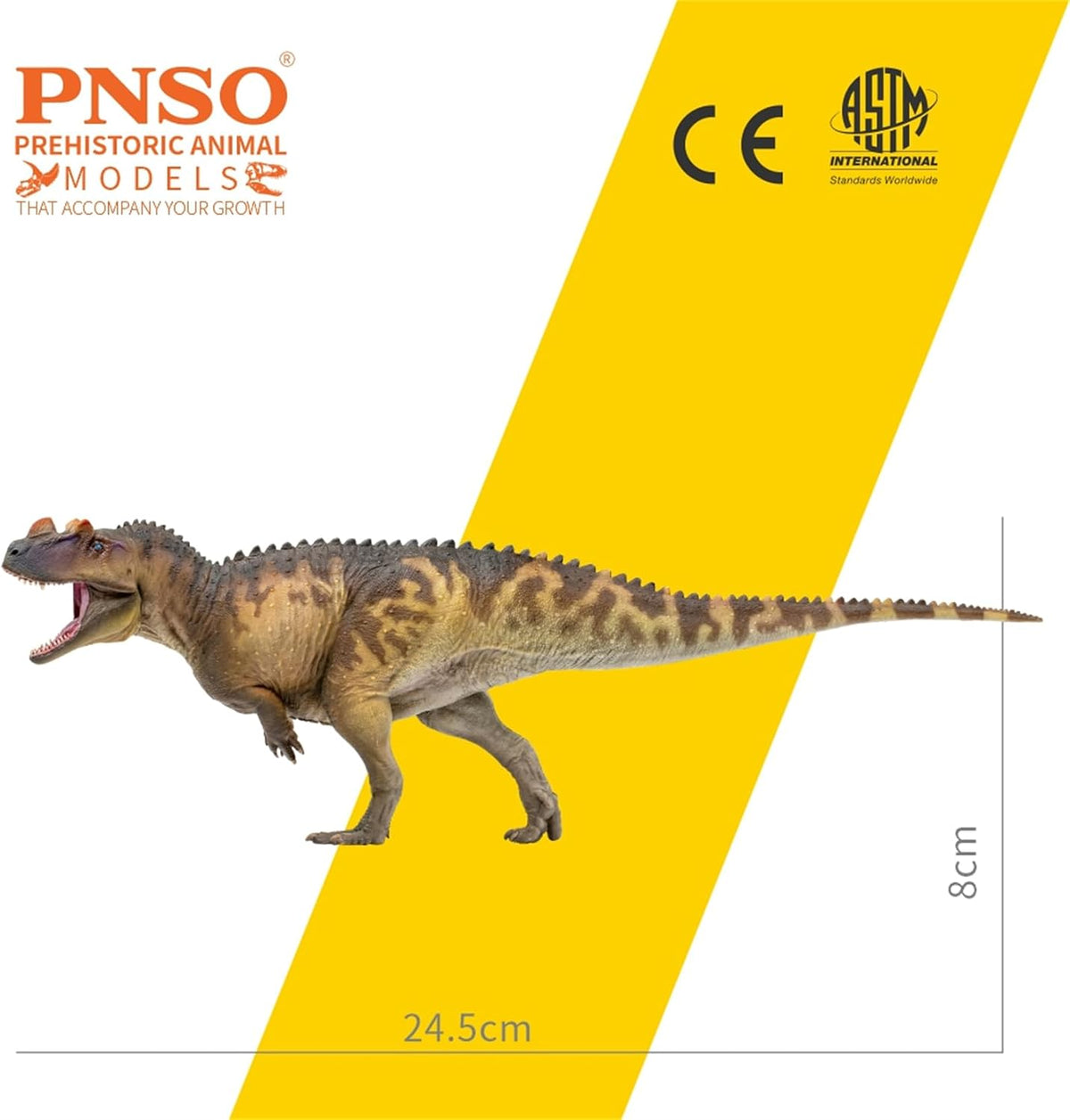 PNSO 成長シリーズ 98 ケラトサウルス フィギュア ジュラ紀 ケラトサウルス科 獣脚類 24.5cm級 恐竜 PVC おもちゃ 模型 恐竜好き [並行輸入品]