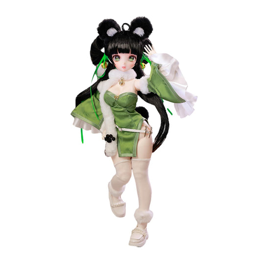 BACALYSO | shuga fairy 1/4 スケール 球体関節人形 女 Cecil 中華風 チャイナドレス 黒髪少女 BJDドール 可動 フィギュア 身長41CM メイク済み 仮装でき プリンセス風 ドレス 可愛い 樹脂 洋服セット プレゼント (素体+顔化粧)