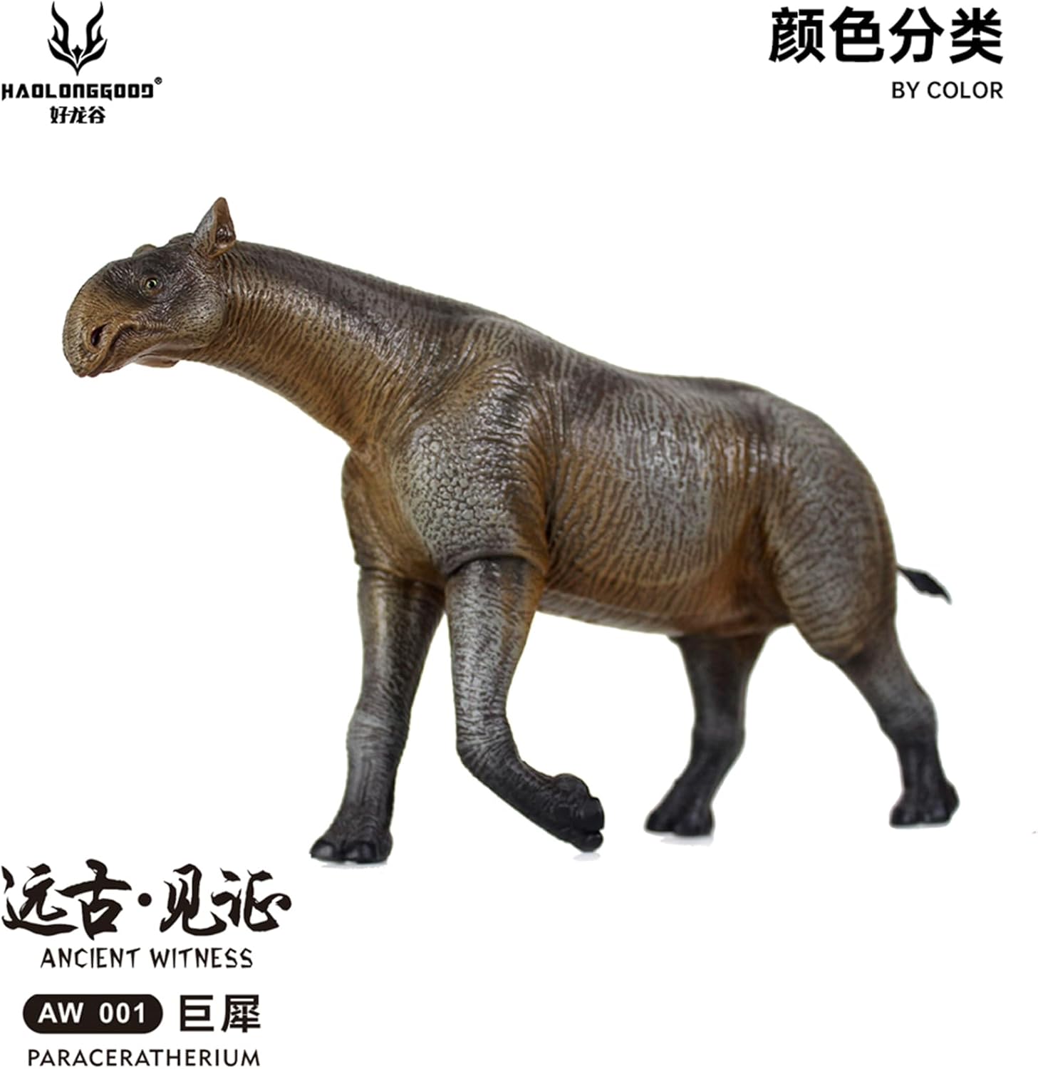 HAOLONGGOOD 1/35サイズ パラケラテリウム フィギュア 24cm PVC CE認証 塗装済 古生代始新世 ヒラコドン科 哺乳類 サイ 動物 恐竜 リアル 模型 プラモデル おもちゃ スタチュー 置物 [並行輸入品]
