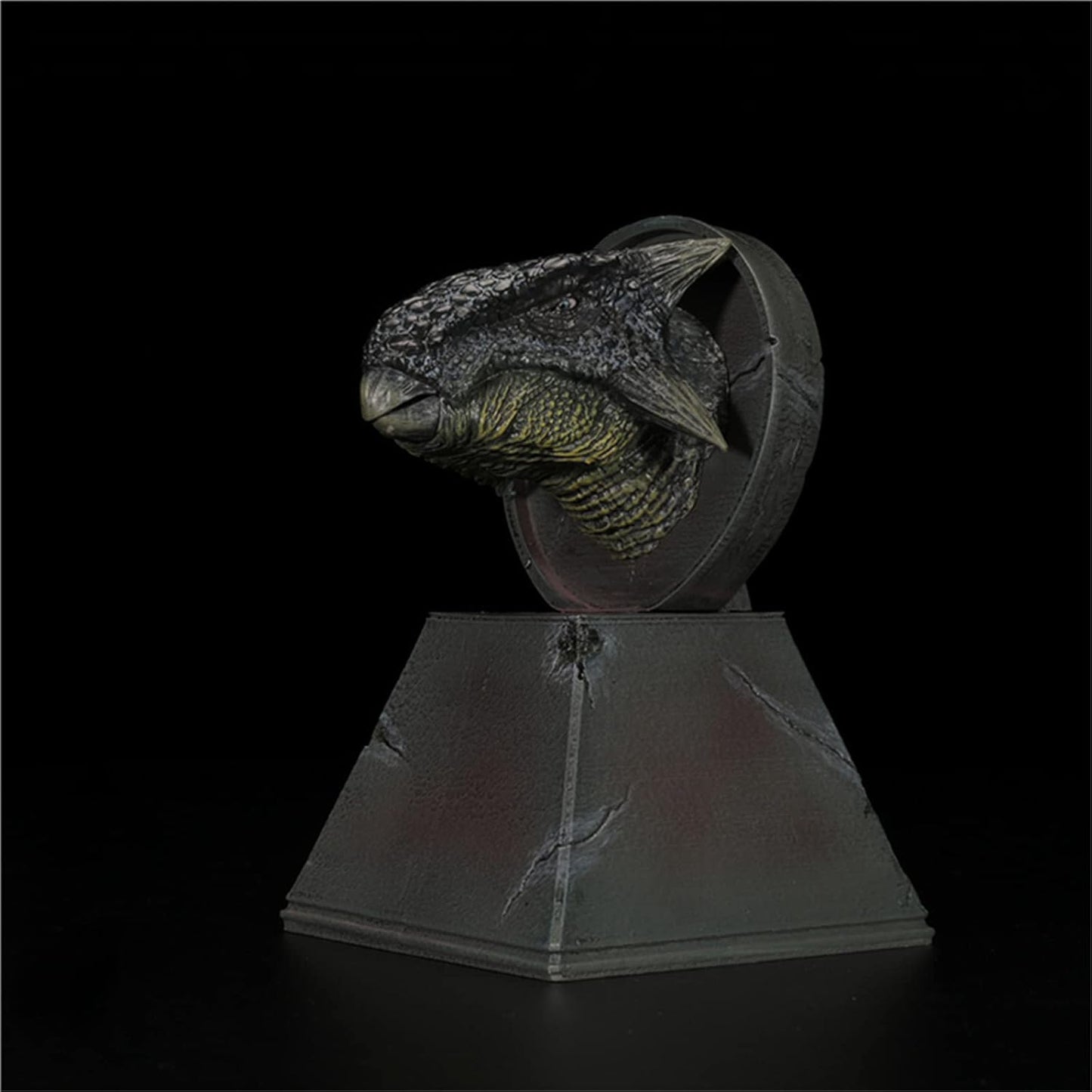 Nanmu 本心楠改 アンキロサウルス リアル 恐竜 彫刻 頭部 フィギュア 模型 ヘッド 置物 12.5cm級