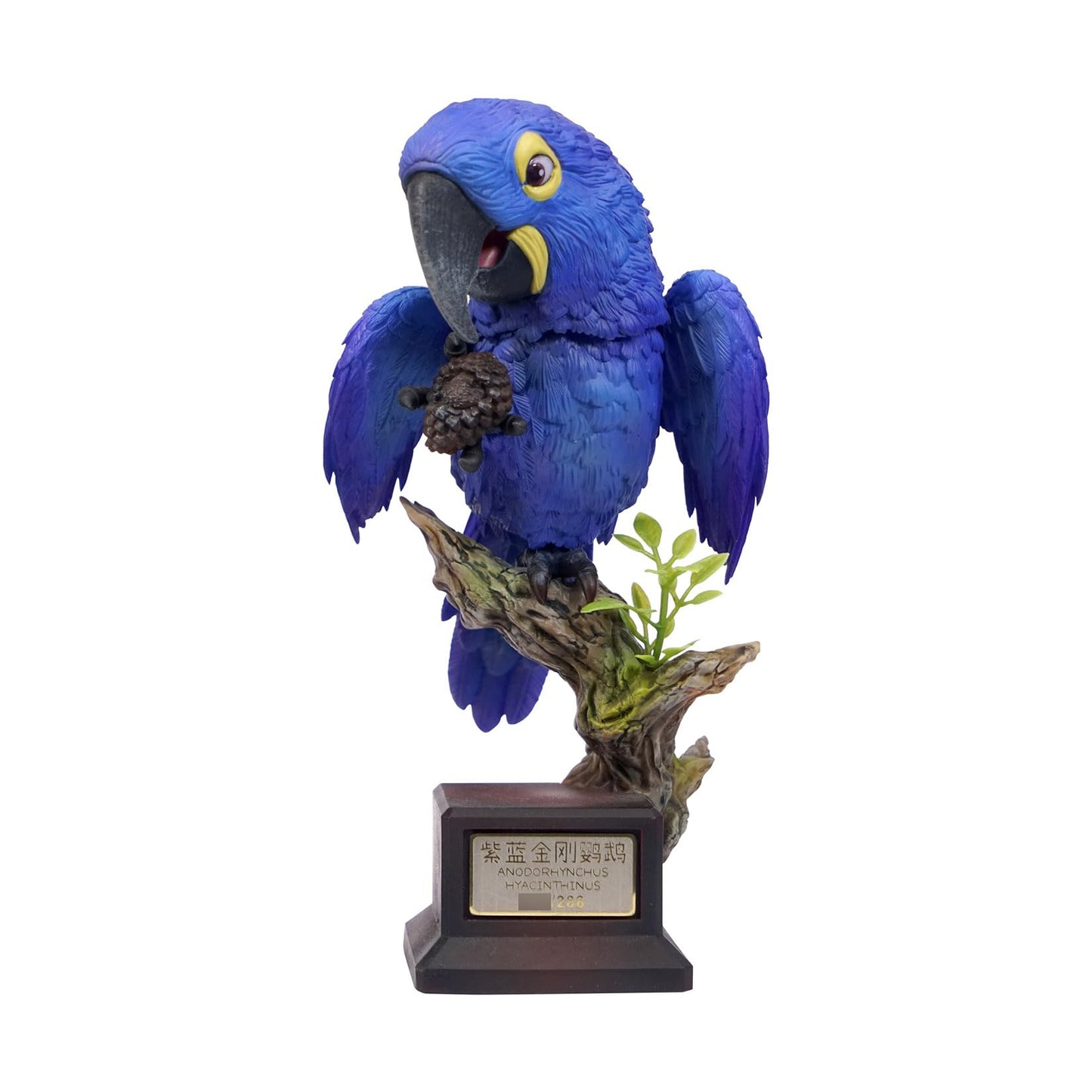 動物バンバン 鳥シリーズ第5弾 ヒワコンゴウインコ スミレコンゴウインコ フィギュア オス メス 台座付き 14cm級 リアル 可愛い プラモデル 大人のコレクション スタチュー 模型 プレゼント 撮影道具 置物 (2点セット) [並行輸入品]