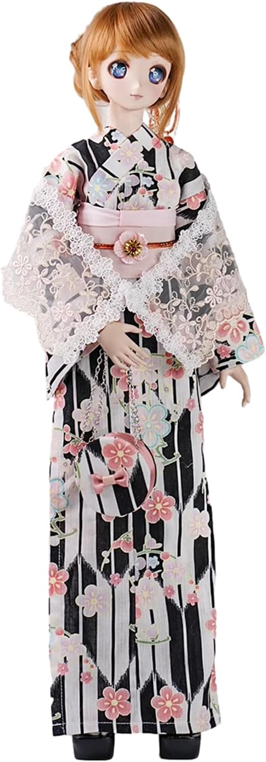 蘭亭集夢 1/3 1/4 1/6 スケール BJD 球体関節人形 服 浴衣 柔芸 女の子 着物 晴れ着 8点セット 和柄 人形服 着せ替え服 仮装 服セット