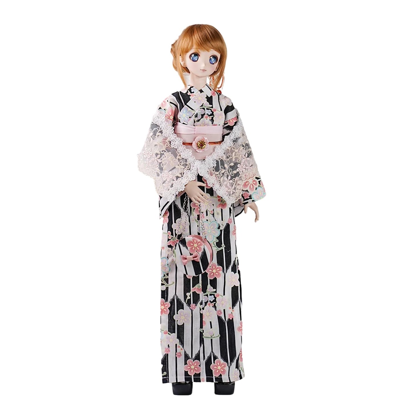 蘭亭集夢 1/3 1/4 1/6 スケール BJD 球体関節人形 服 浴衣 柔芸 女の子 着物 晴れ着 8点セット 和柄 人形服 着せ替え服 仮装 服セット