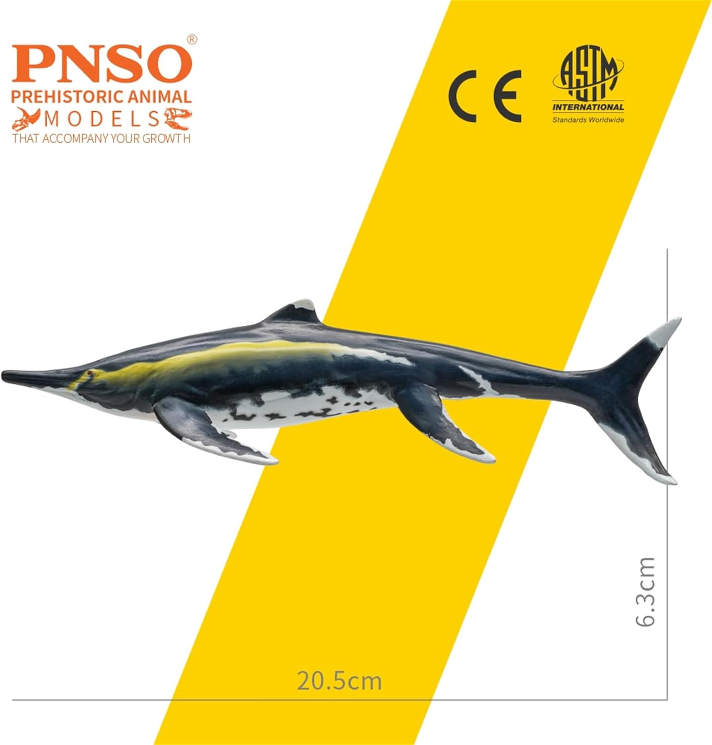 PNSO 成長シリーズ 90 グイジョウイクチオサウルス フィギュア イクチオサウルス科 魚竜 三畳紀 - ジュラ紀 20cm級 恐竜 PVC おもちゃ 模型