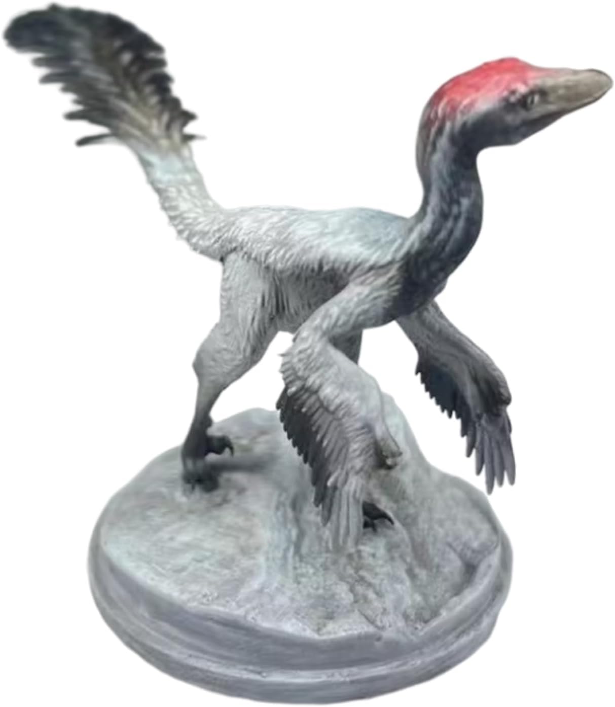 BACALYSO | ALEX STUDIO Troodon Figure, Feather Dinosaur, Troodon Genus, Late Cretaceous Carnivorous Dinosaur, Resin, Painted, Realistic, Complete Animal, Plastic Model, Toy, Figurine (1/15)