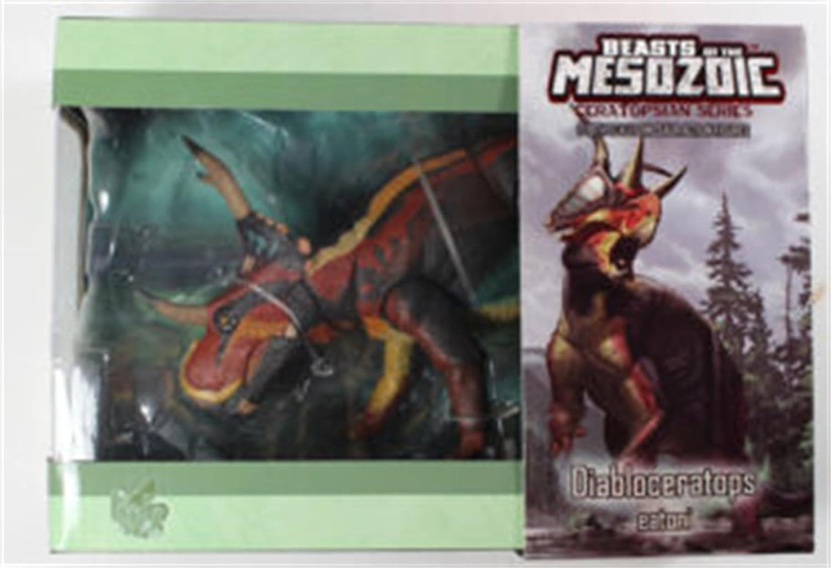 Beasts of the Mesozoic 中生代の獣 1/18 ディアブロケラトプス アクションフィギュア 可動式 25.4cm 19関節 PVC製 [並行輸入品]