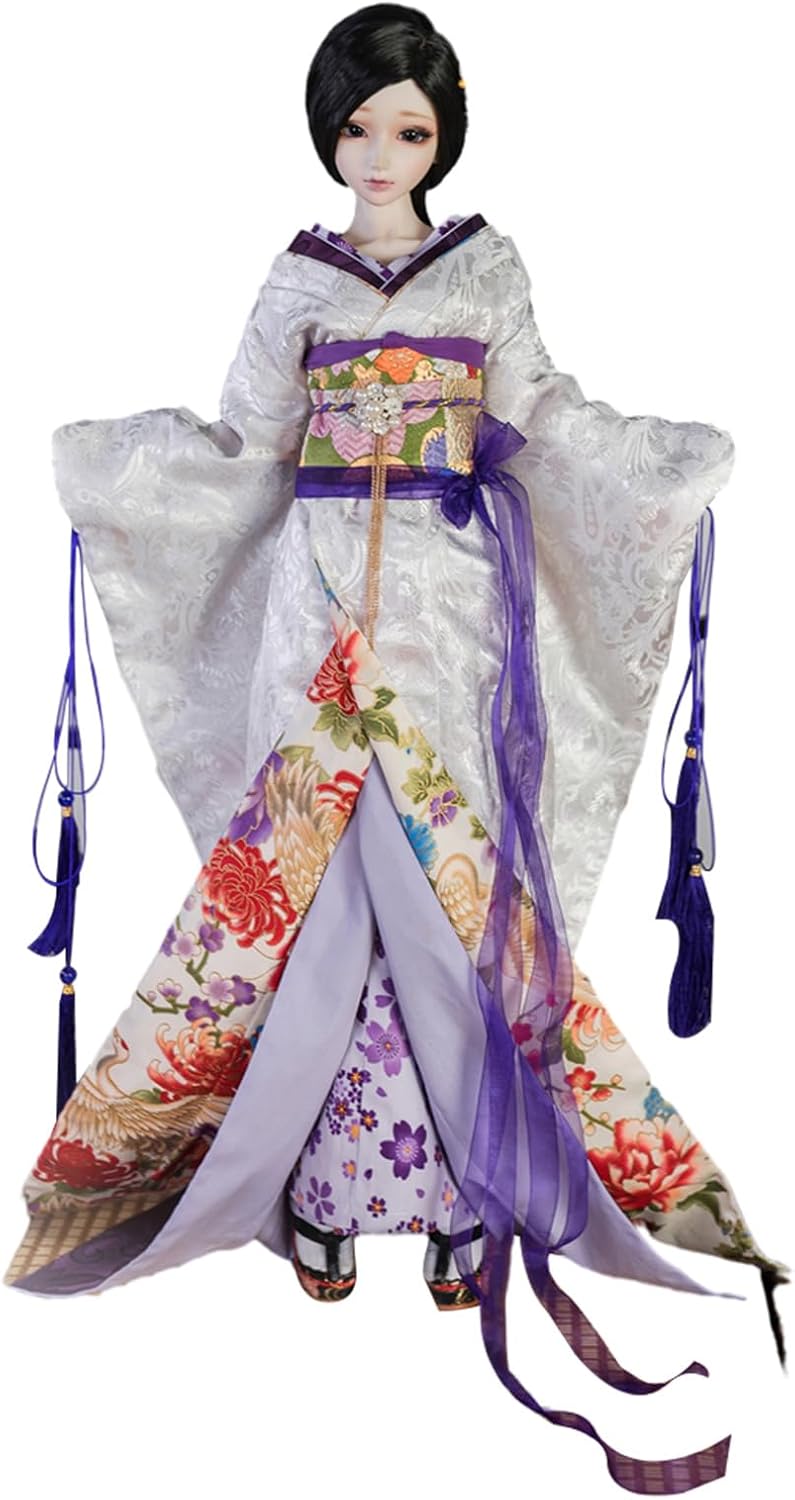 蘭亭集夢 1/3 1/4 1/6 スケール BJD 人形服 花魁 花嫁 滄瀾 女の子 着物 晴れ着 9点セット 振袖 着物 和柄 人形服 着せ替え 服 仮装 服セット