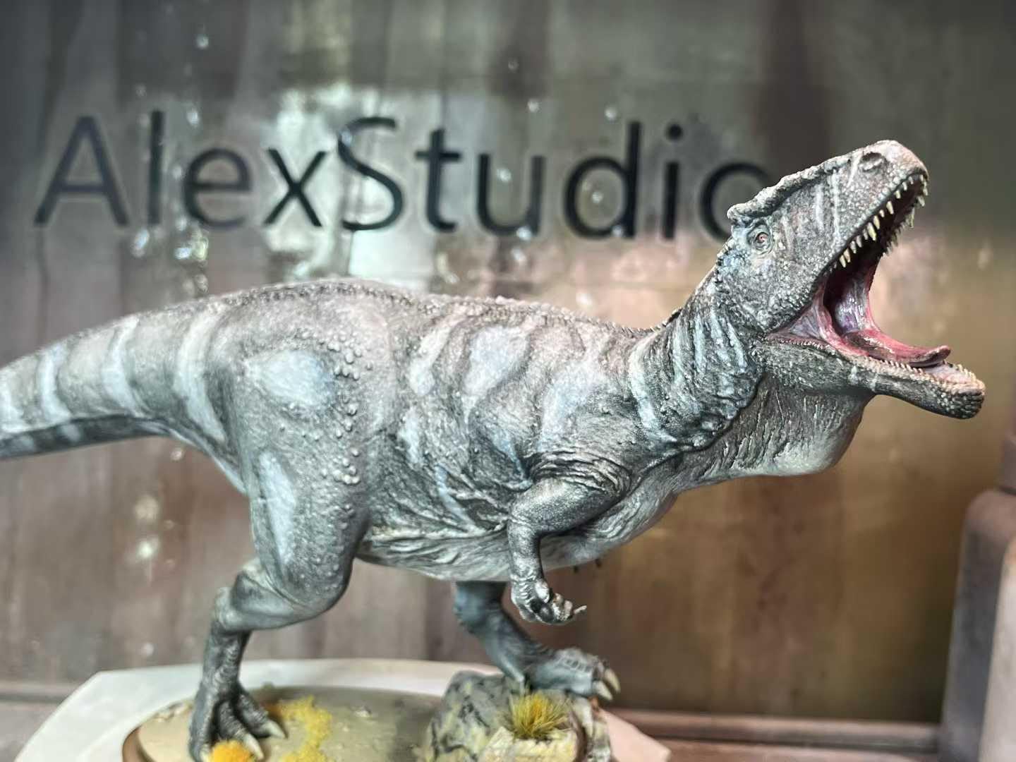 Alex STUDIO カルカロドントサウルス フィギュア 30CM 白亜紀 獣脚類 恐竜 カルカロドントサウルス科 リアル 樹脂 プラモデル 大人のおもちゃ 模型 プレゼント 置物 台座付き [並行輸入品]