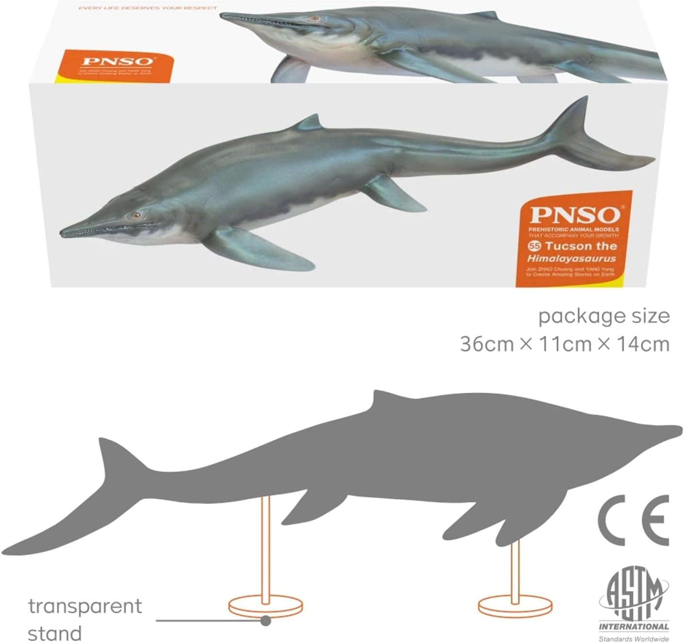 PNSO 成長シリーズ 55 ヒマラヤサウルス 魚竜 恐竜 海洋動物 リアル フィギュア PVC おもちゃ 模型 31cm級