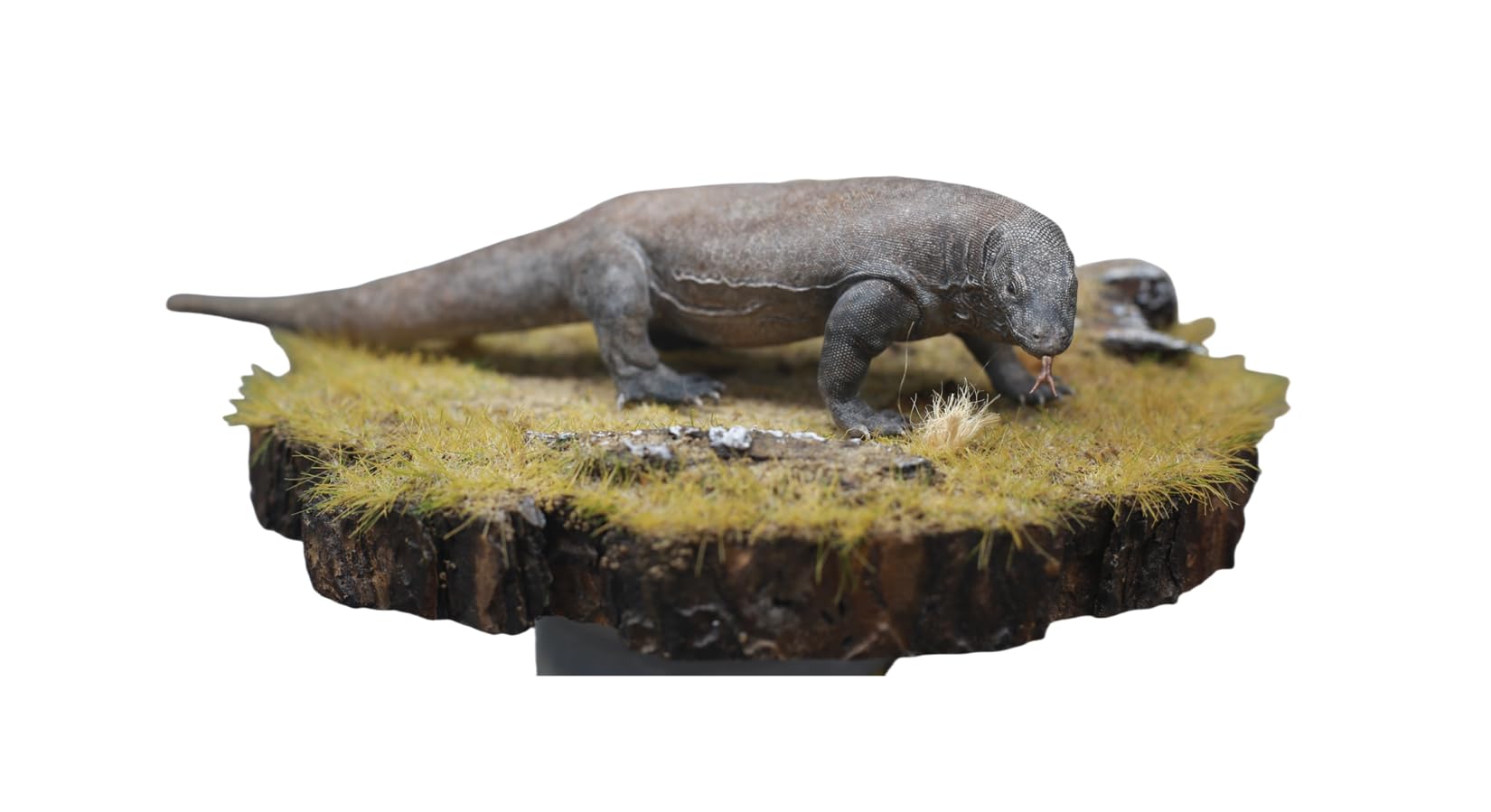 Alex STUDIO コモドオオトカゲ フィギュア コモドドラゴン 動物 爬虫綱 有鱗目 オオトカゲ科 リアル 樹脂 プラモデル 大人のおもちゃ 模型 プレゼント 置物 台座付き (1/20-18) [並行輸入品]