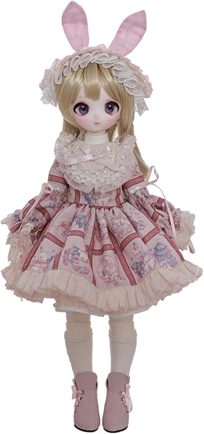 BACALYSO | shuga fairy 1/4 スケール 球体関節人形 女 Makoto 精霊 兎耳少女 ロリータ BJDドール 可動 フィギュア 身長40CM メイク済み 仮装でき 可愛い 樹脂 服セット (洋服セット)