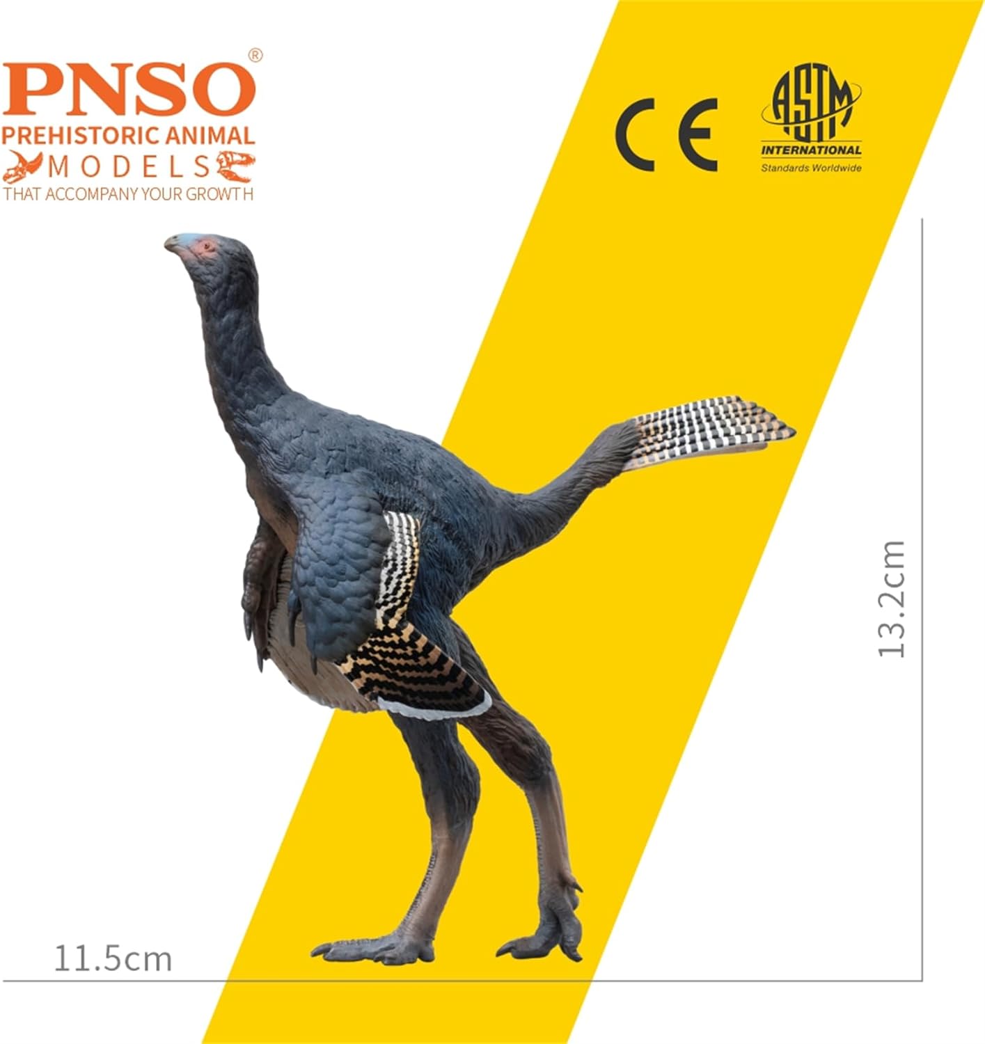 PNSO 成長シリーズ 93 カウディプテリクス フィギュア コエルロサウルス類 羽毛恐竜 白亜紀 13.2cm級 恐竜 PVC おもちゃ 模型