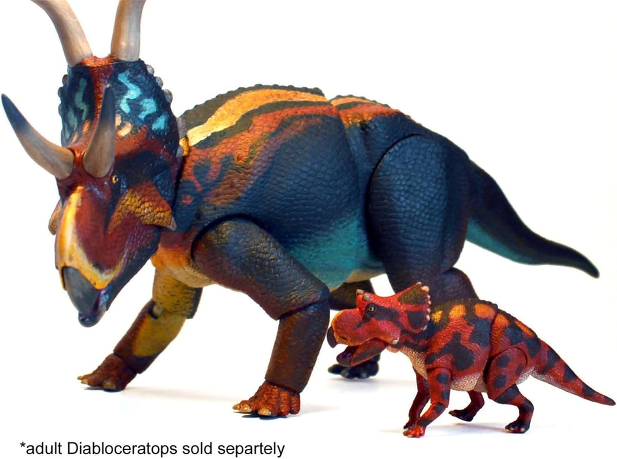 Beasts of the Mesozoic 中生代の獣 1/18 ディアブロケラトプス アクションフィギュア 三点 可動式 8.3cm 12関節 PVC製 [並行輸入品]