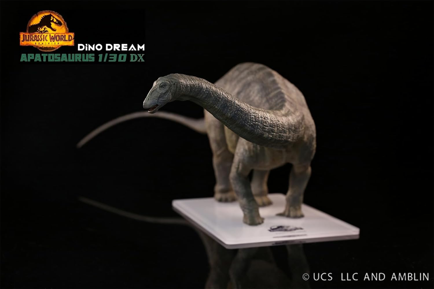 DINO DREAM 1/30 サイズ アパトサウルス ジュラ紀 ディプロドクス科 竜盤目 植物食 恐竜 68.5cm級 フィギュア 樹脂 プラモデル 模型 シーン 情景セット 塗装済 台座付き