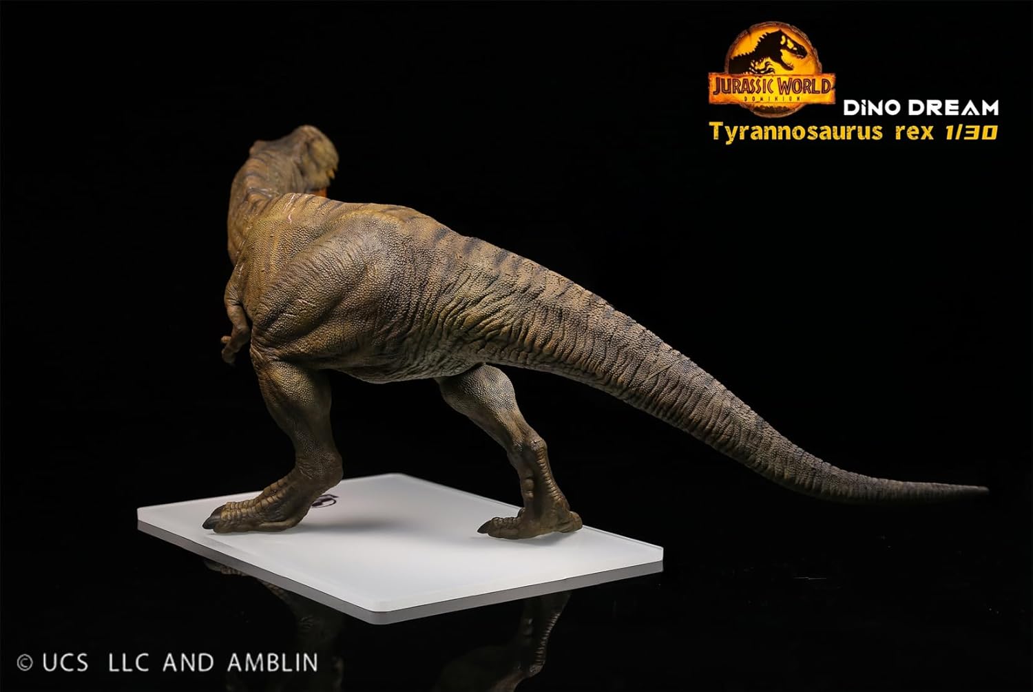 DINO DREAM 限定版 1/30 サイズ ティラノサウルス フィギュア Tレックス Ｔ-REX 40cm級 白亜紀 獣脚類 大きい 肉食 恐竜 台座付け リアル 樹脂 プラモデル 模型 塗装済 置物