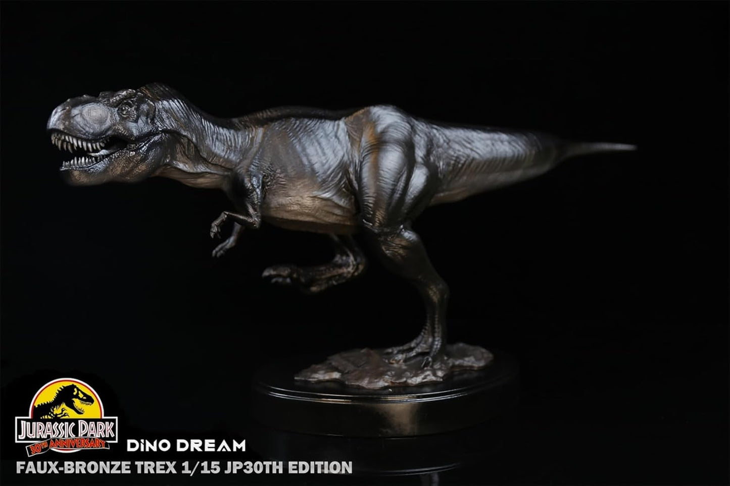 DINO DREAM 30周年記念モデル 1/15 サイズ ティラノサウルス フィギュア Tレックス Ｔ-REX 68cm級 大きい 肉食 恐竜 台座付け リアル 銅像 樹脂 プラモデル 模型 塗装済 置物