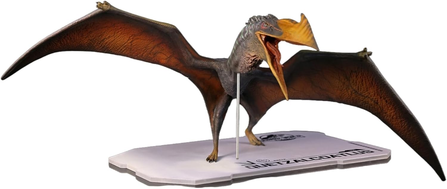 DINO DREAM 1/30 サイズ ケツァルコアトルス アズダルコ科 白亜紀 鳥頸類 恐竜 34cm級 フィギュア 樹脂 プラモデル 模型 シーン 情景セット 塗装済 台座付き