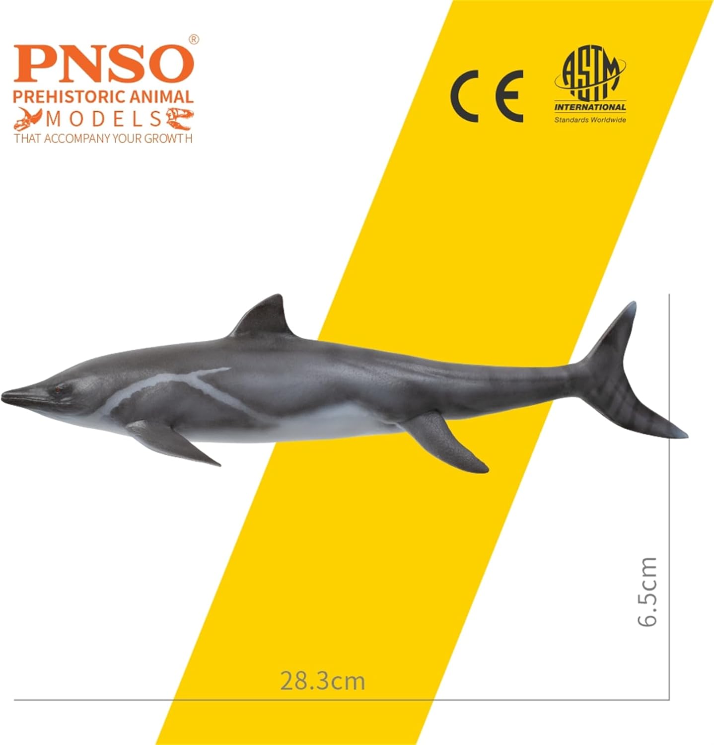 PNSO 成長シリーズ 92 魚竜 グアンリンゴサウルス フィギュア シャスタサウルス 三畳紀 28.3cm級 恐竜 PVC おもちゃ 模型