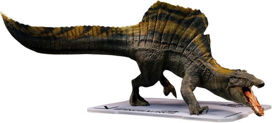 DINO DREAM 1:30 サイズ スピノサウルス 攻撃姿 白亜紀 ティタノサウルス類 鳥吻類 恐竜 30cm級 フィギュア 樹脂 プラモデル 模型 シーン 情景セット 塗装済 台座付き
