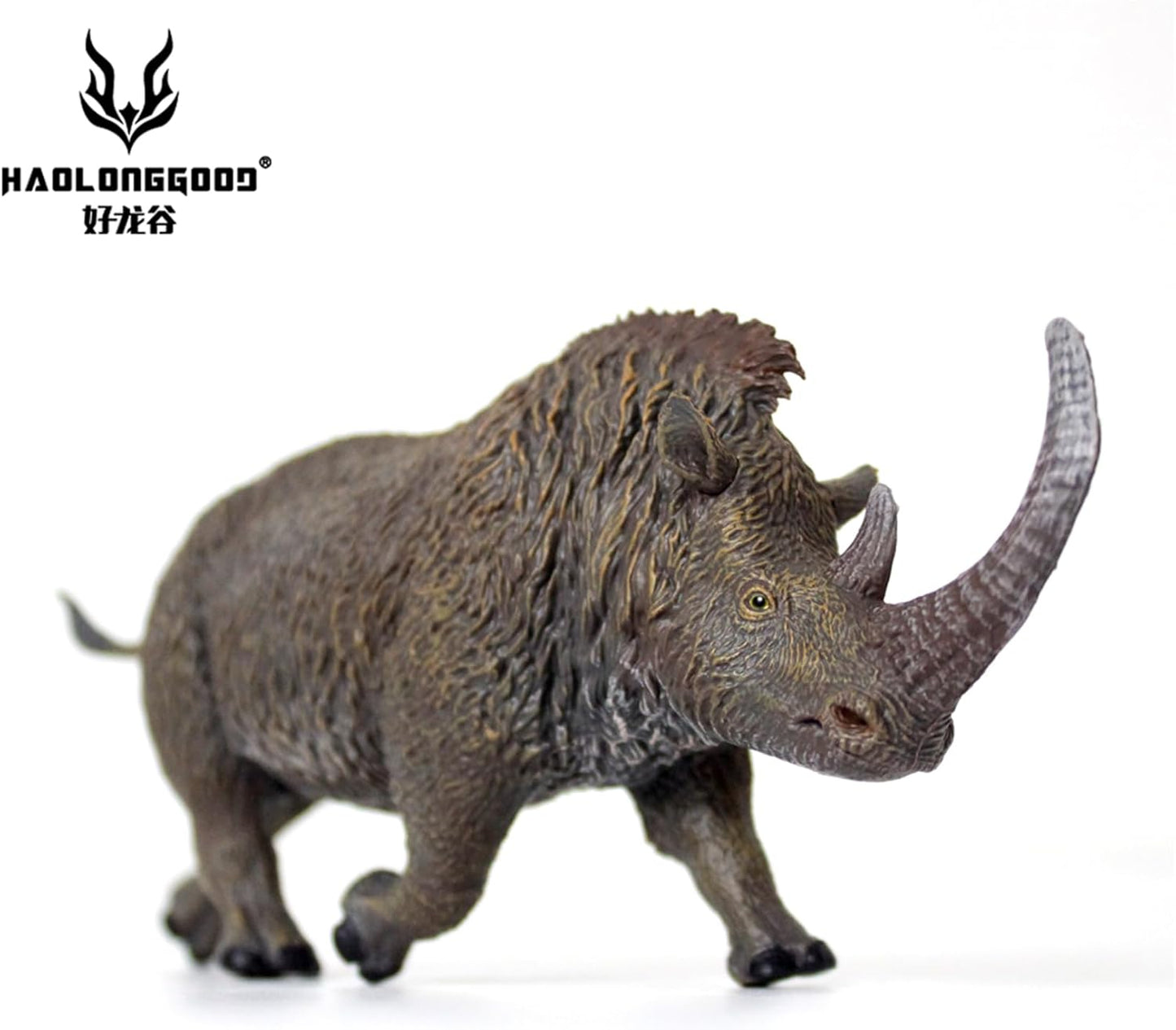 HAOLONGGOOD 1/35サイズ ケブカサイ フィギュア 13.7cm PVC CE認証 塗装済 更新世 氷河期 サイ科 動物 恐竜 リアル 模型 プラモデル おもちゃ スタチュー 置物