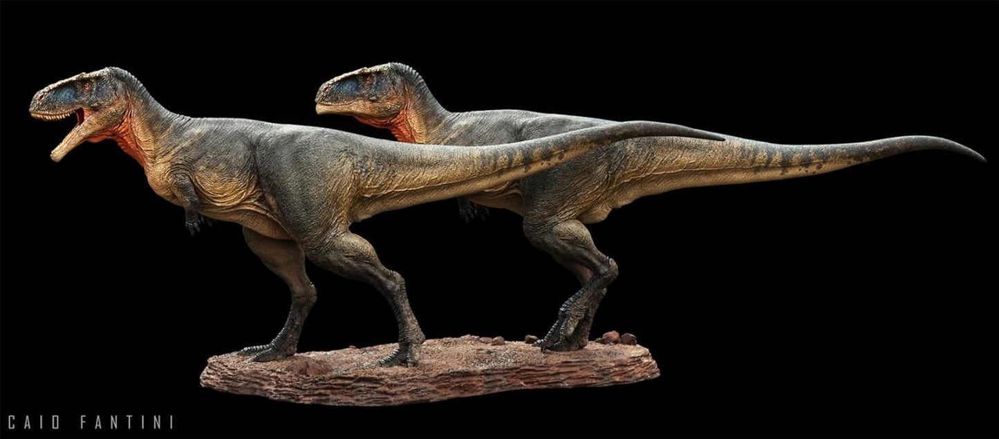 SHOWANNA 1/35スケール スペクトロベナトル アベリサウルス科 獣脚類 恐竜 白亜紀 リアル フィギュア級 樹脂 プラモデル 模型 スタチュー 台座付き (塗装済み, 1/15) [並行輸入品]