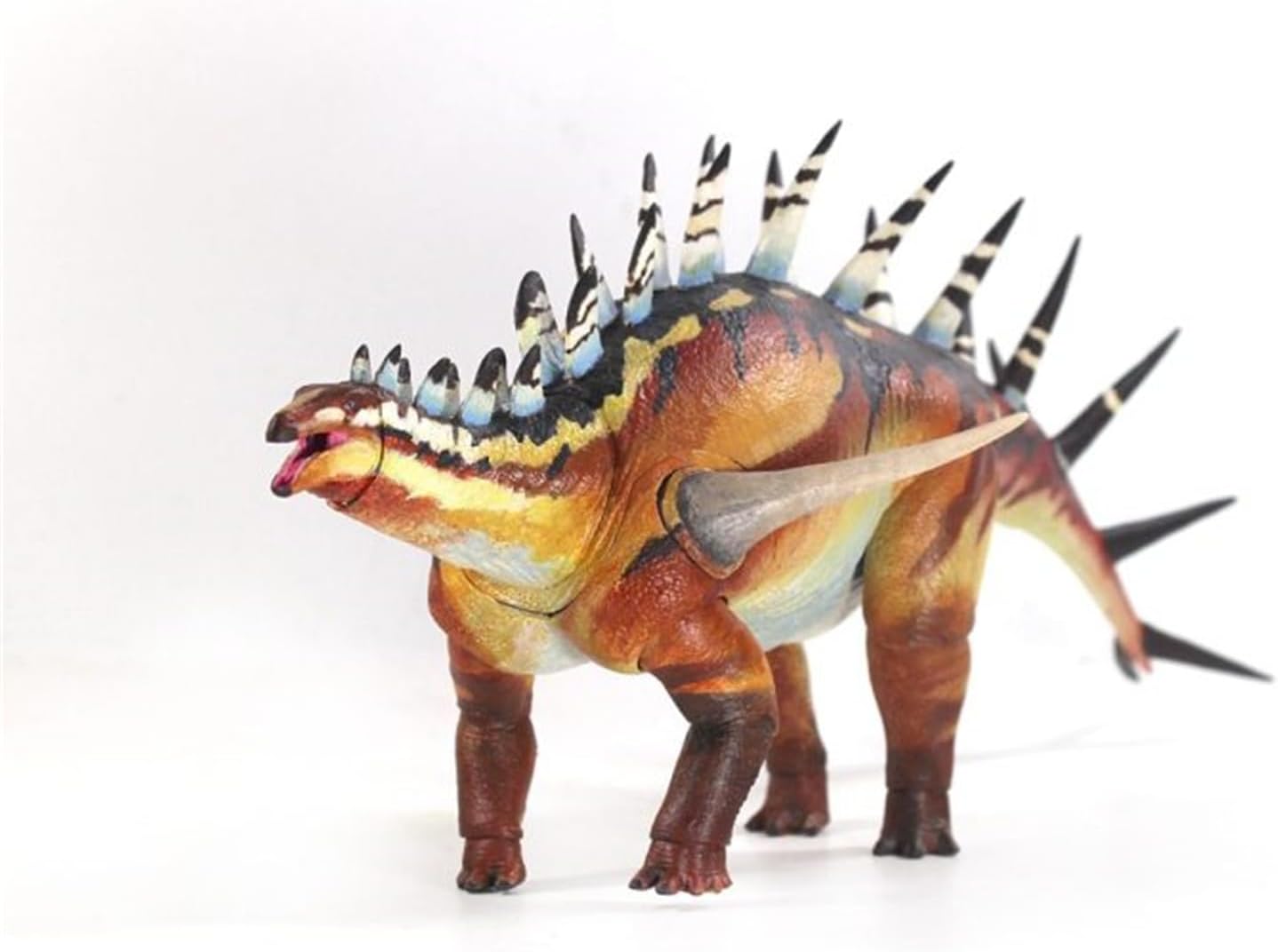 Beasts of the Mesozoic/Cenozoic Medieval Beasts 1/18 Kentrosaurus Jurassic Dinosaur Figure, 13.4 inches (34 cm), 22 Movable Positions, PVC Model, Plastic Model, Toy, Freestanding, Exhibition Model