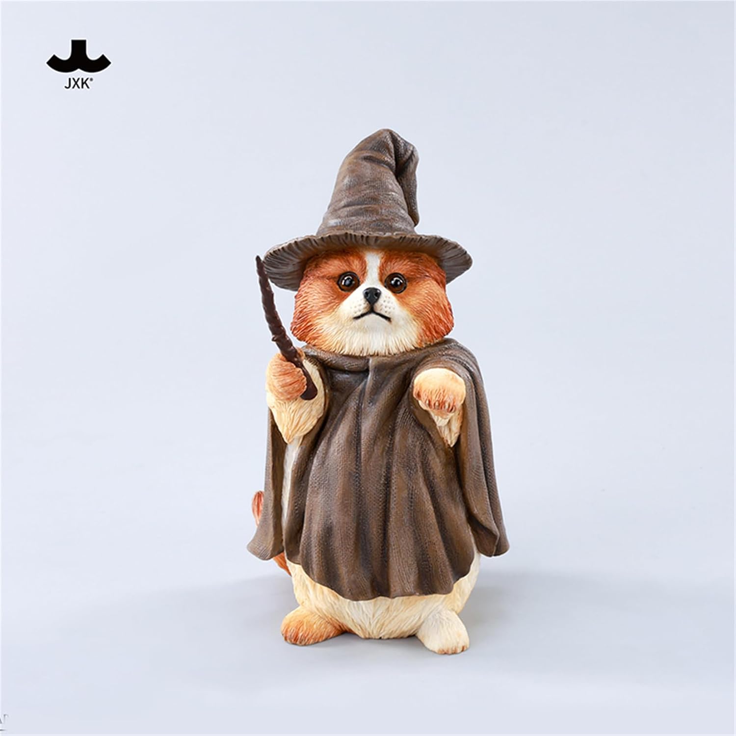 JXK 1/6 サイズ 犬 魔法使い犬 可愛い イヌ 動物 リアル フィギュア 樹脂 プラモデル 模型 14cm級 完成品 ネコ好き 置物 (JXK-CS03A)