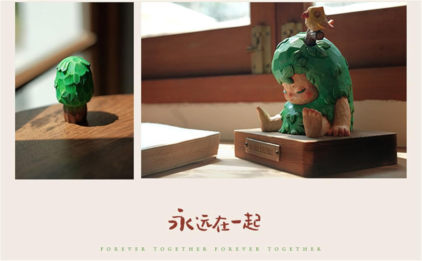 森 フィギュア 10CM級 人形 樹脂 塗装済 可愛い リアル 完成品 動物 プラモデル おもちゃ 模型 動物好き (グリーン)