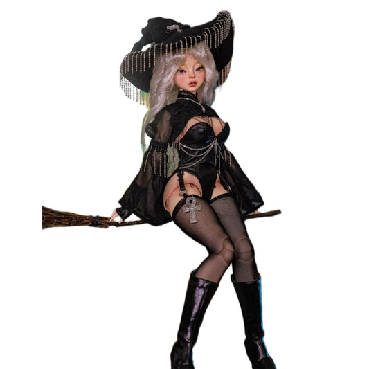 BACALYSO | shuga fairy 1/4 スケール 球体関節人形 女 Lilith 魔女 魔法使い BJDドール 可動 フィギュア 身長41CM メイク済み 仮装でき 可愛い 樹脂 服セット
