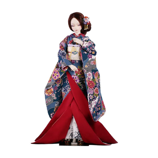 蘭亭集夢 1/3 1/4 1/6 スケール BJD 人形用服 花魁 花嫁 青箜 女の子 着物 晴れ着 8点セット 振袖 和柄 人形服 服セット