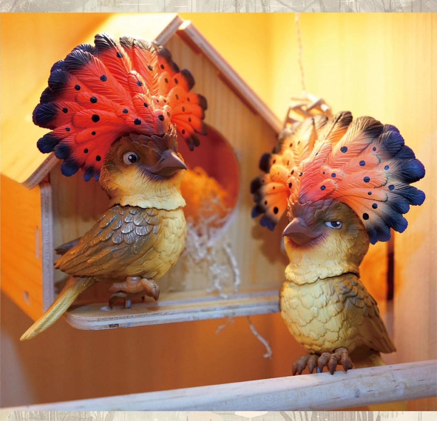 動物バンバン 鳥シリーズ第6弾 オウギタイランチョウ フィギュア オス