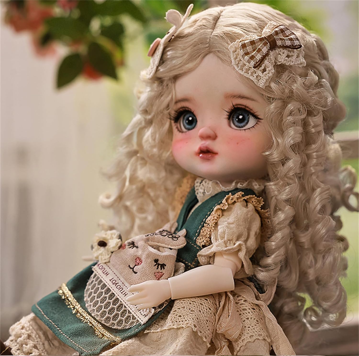 BACALYSO | shuga fairy 1/6 スケール 球体関節人形 女 Plums 梅 チカウボーイ少女 帽子付き 元気 BJDドール 可動 フィギュア 身長26.5CM メイク済み 仮装でき 可愛い 樹脂 服セット (服セット)