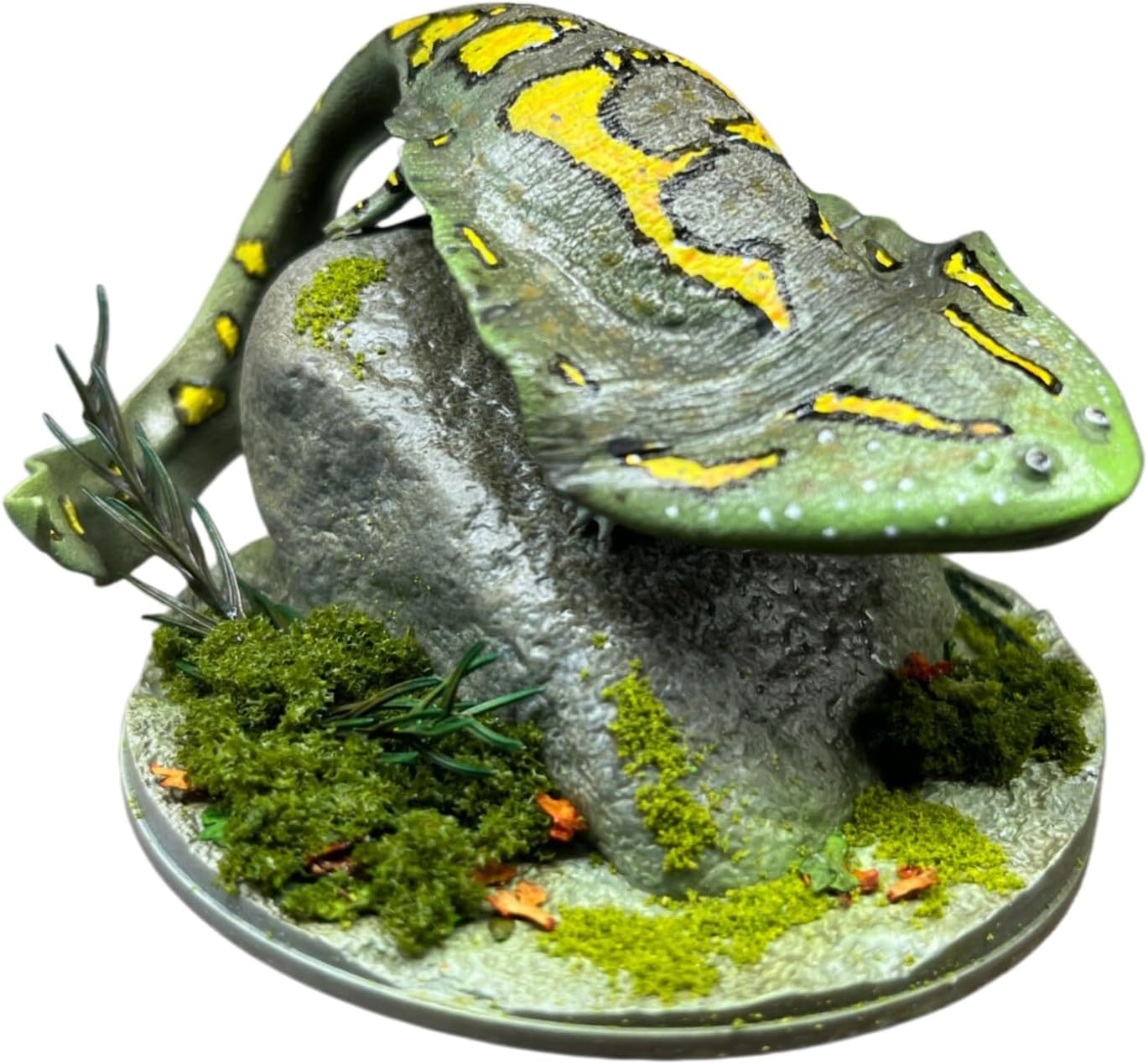 Alex STUDIO ディプロカウルス フィギュア 古生代石炭紀 両生類 ケラテルペトン科 リアル 樹脂 プラモデル 大人のおもちゃ 模型 プレゼント 置物 台座付き (1/2-6) [並行輸入品]