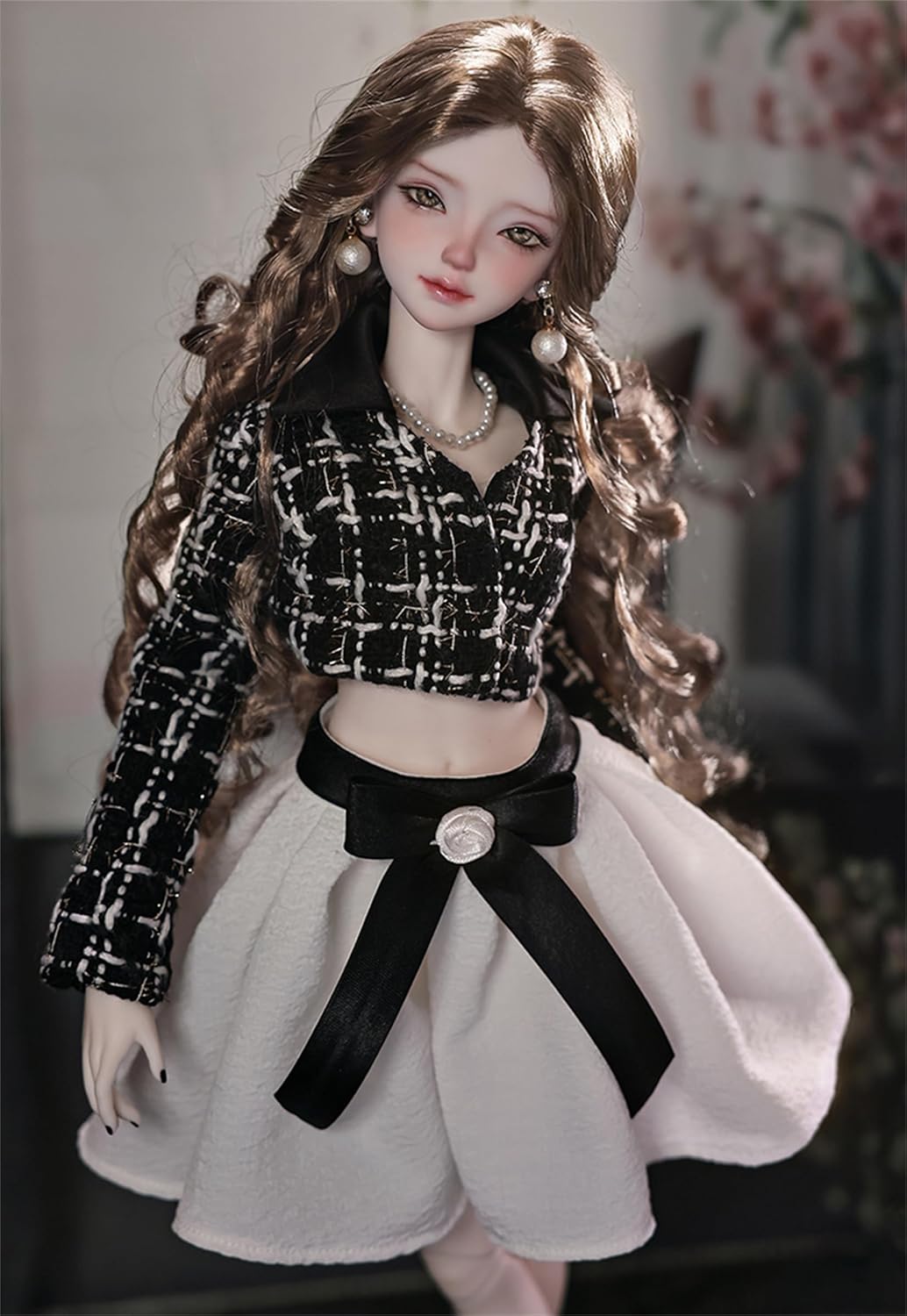 BACALYSO | shuga fairy 1/4 スケール 球体関節人形 女 お嬢う様 BJDドール 可動 フィギュア 身長44CM メイク済み 仮装でき プリンセス ドレス 可愛い 樹脂 洋服セット プレゼント (服セット)