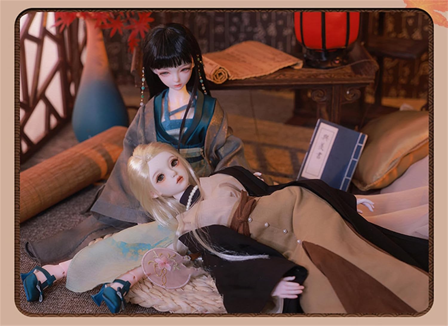 BACALYSO | shuga fairy 1/4 スケール 球体関節人形 女 Celia セリア 中華風 浴衣 BJDドール 可動 フィギュア 身長44CM メイク済み 仮装でき 可愛い 樹脂 服セット (洋服セット)