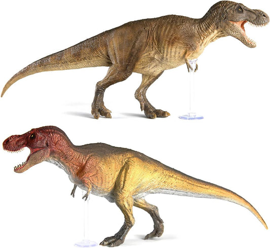 Rebor 2020 1/35 サイズ ティラノサウルス GNG02 03 SA T-REX Tレックス 大きい 肉食 恐竜 リアル フィギュア PVC プラモデル おもちゃ 模型 プレゼント プレミアム 40cm級 オリジナル 塗装済 完成品 (2pcs)