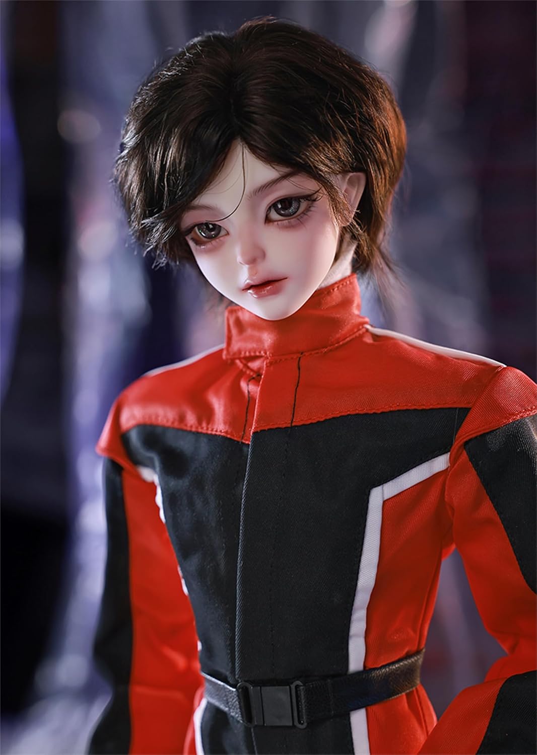 BACALYSO | shuga fairy 1/4 スケール 球体関節人形 男 レーサー 双子 少年 BJDドール 可動 フィギュア 身長46.5CM メイク済み 仮装でき 運動風 かっこいい 可愛い 樹脂 洋服セットプレゼント (黒髪造形)