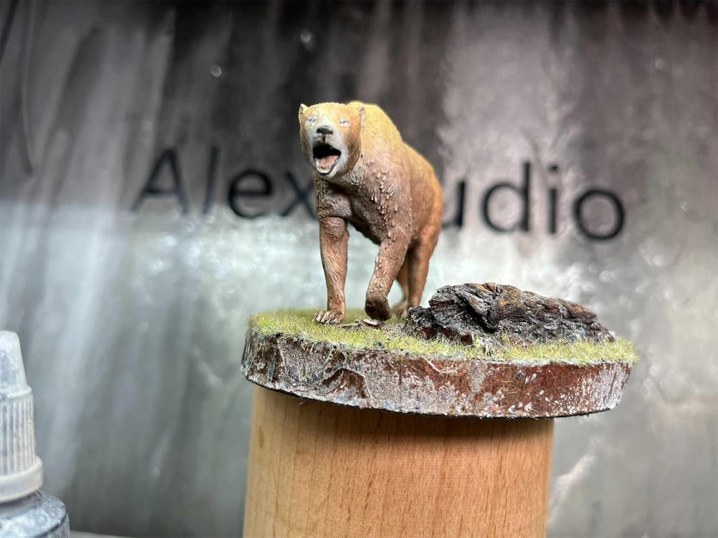 BACALYSO | ALEX STUDIO Bear Figure, Bear, Mammalia, Meat Eyes, Bearaceae, Resin, Painted Base, Statue, Cute, Realistic Animal, Plastic Model, Toy, Figurine (1/20-18)