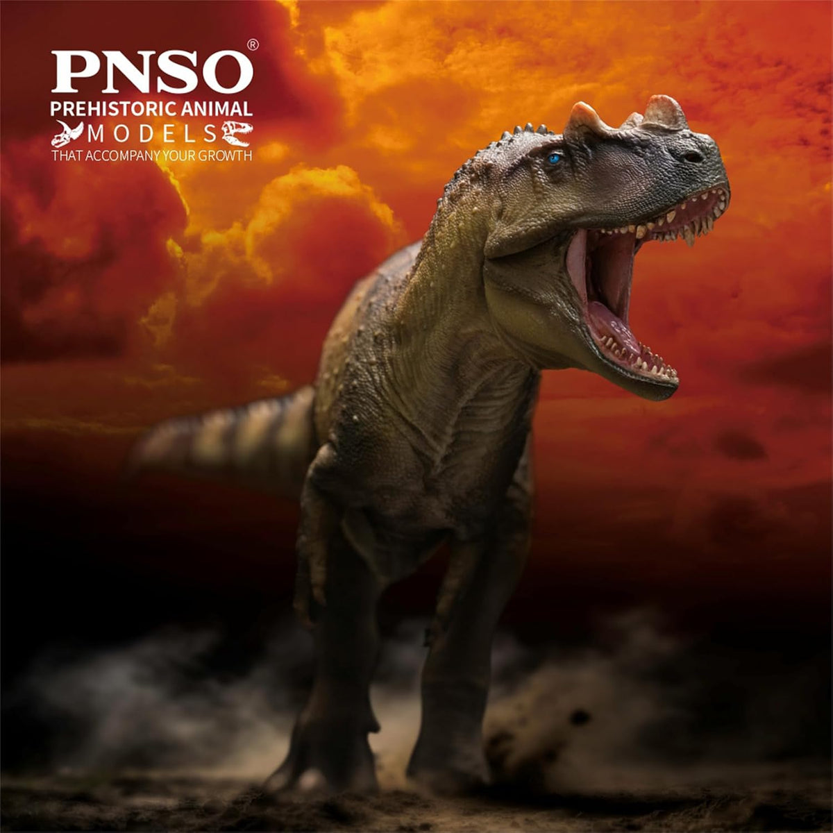 PNSO 成長シリーズ 98 ケラトサウルス フィギュア ジュラ紀 ケラトサウルス科 獣脚類 24.5cm級 恐竜 PVC おもちゃ 模型 恐竜好き [並行輸入品]