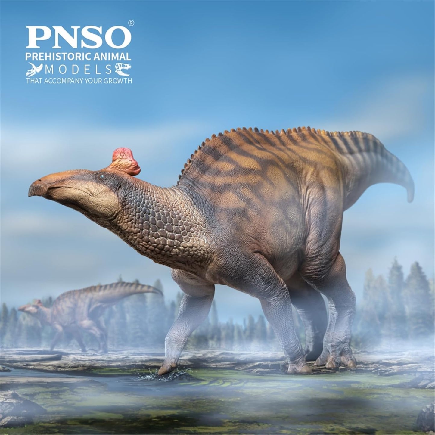 PNSO 成長シリーズ 80 エドモントサウルス フィギュア 33cm級 恐竜 PVC おもちゃ 模型