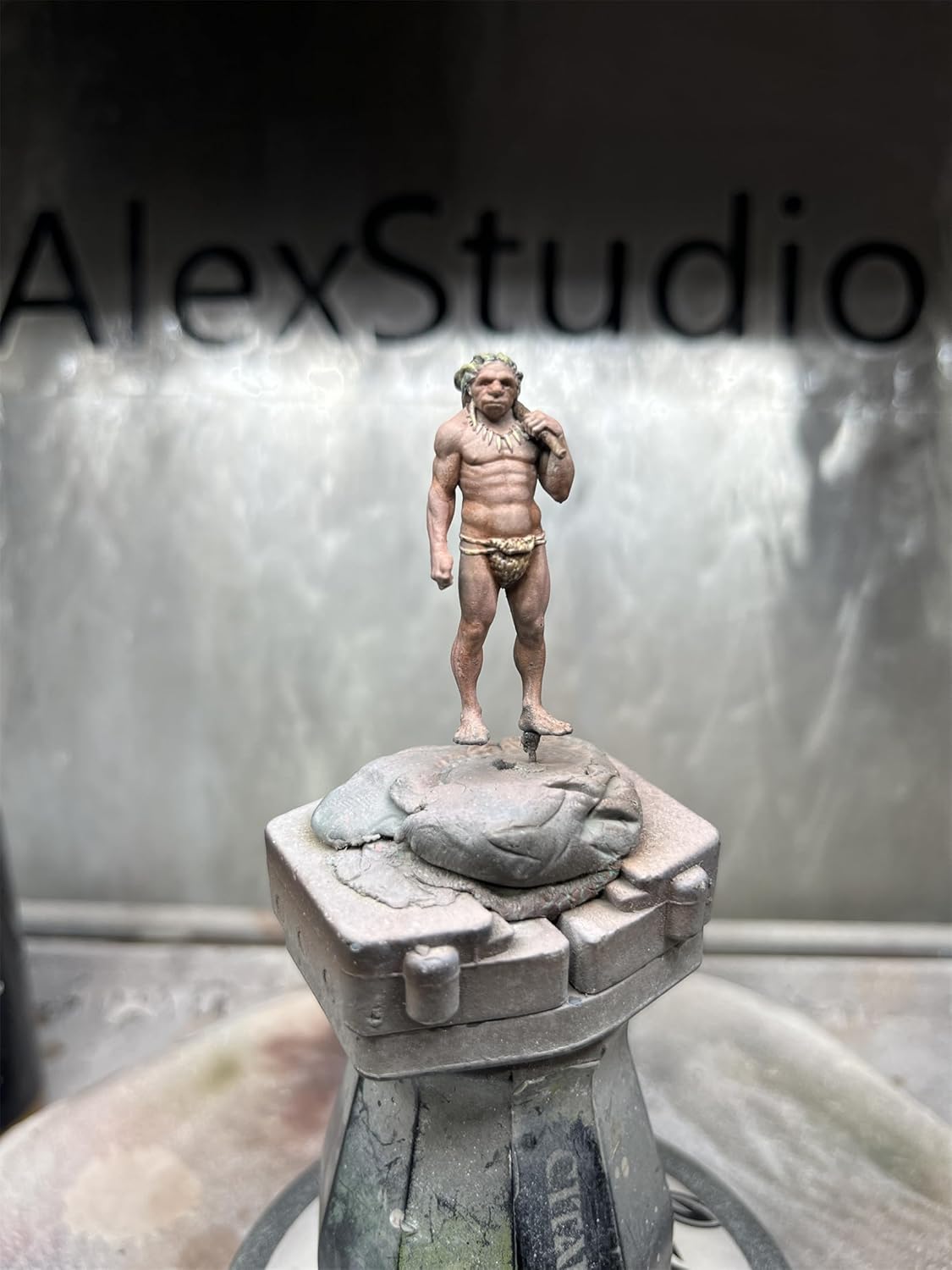 ALEX STUDIO 1/35 スケール ネアンデルタール人 フィギュア 旧人類